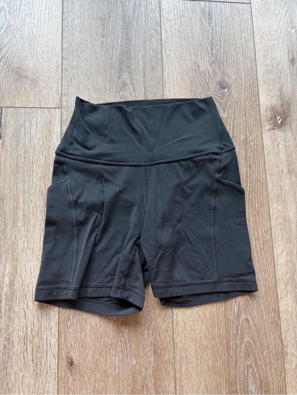 CRZ YOGA High-Waist Black Women’s Active Bike Shorts sz. S